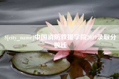 天门中国消防救援学院2019录取分数线