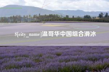 天门温哥华中国组合滑冰