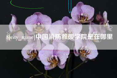 天门中国消防救援学院是在哪里