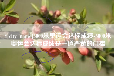天门5000米奥运会达标成绩-5000米奥运会达标成绩是一道严苛的门槛