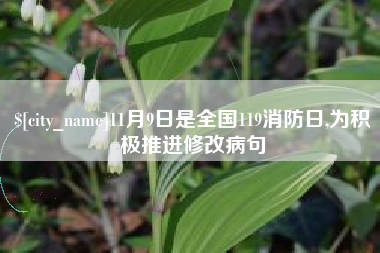 天门11月9日是全国119消防日,为积极推进修改病句