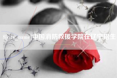 天门中国消防救援学院在辽宁招生