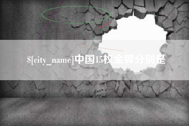天门中国15枚金牌分别是