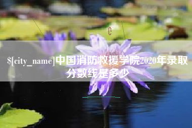 天门中国消防救援学院2020年录取分数线是多少