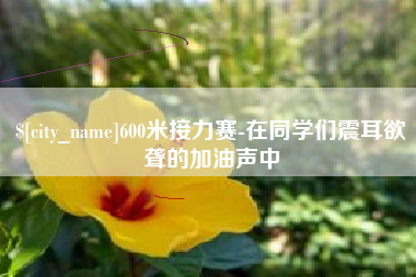 天门600米接力赛-在同学们震耳欲聋的加油声中
