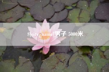 天门男子 5000米