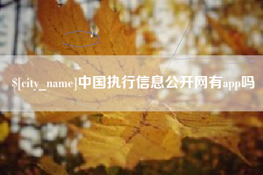 天门中国执行信息公开网有app吗