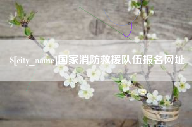 天门国家消防救援队伍报名网址