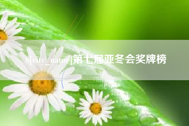 天门第七届亚冬会奖牌榜