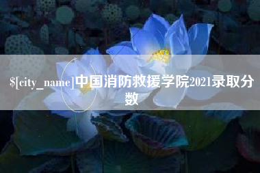 天门中国消防救援学院2021录取分数