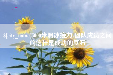 天门5000米滑冰接力-团队成员之间的信任是成功的基石