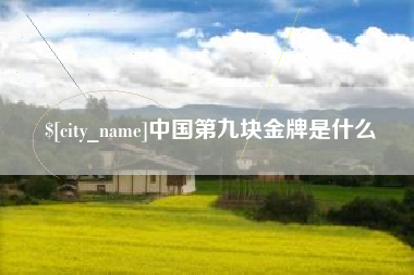天门中国第九块金牌是什么