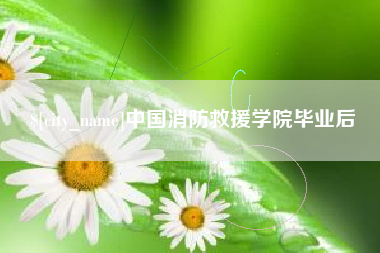 天门中国消防救援学院毕业后