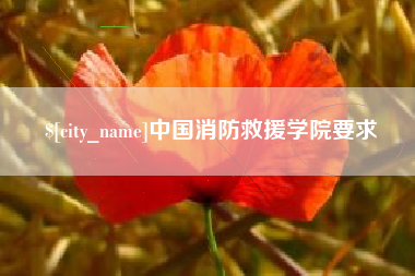 天门中国消防救援学院要求