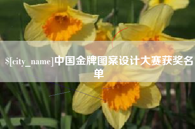 天门中国金牌图案设计大赛获奖名单