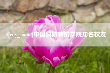天门中国消防救援学院知名校友