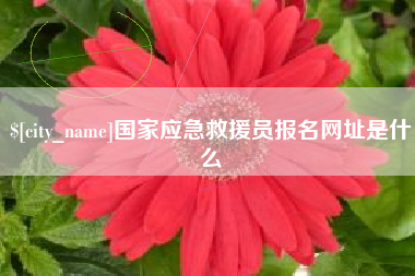 天门国家应急救援员报名网址是什么