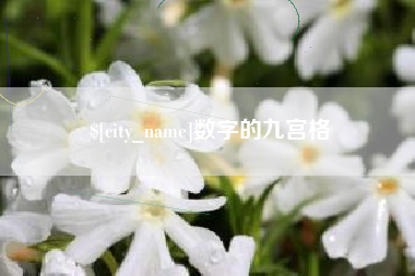 天门数字的九宫格