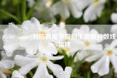 天门消防救援学院招生录取分数线2020福建