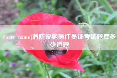 天门消防设施操作员证考试题库多少道题